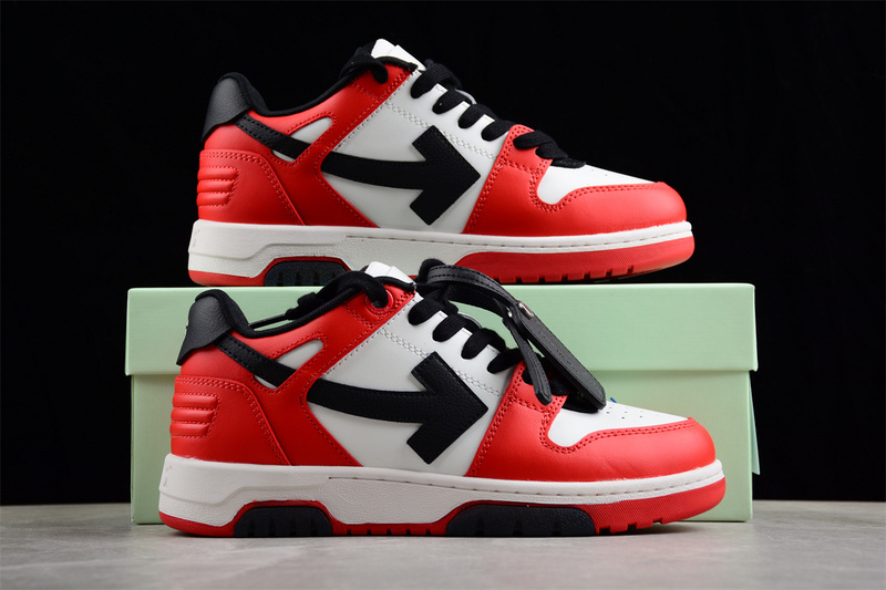 OFF-WHITE Out Of Office leather sneakers