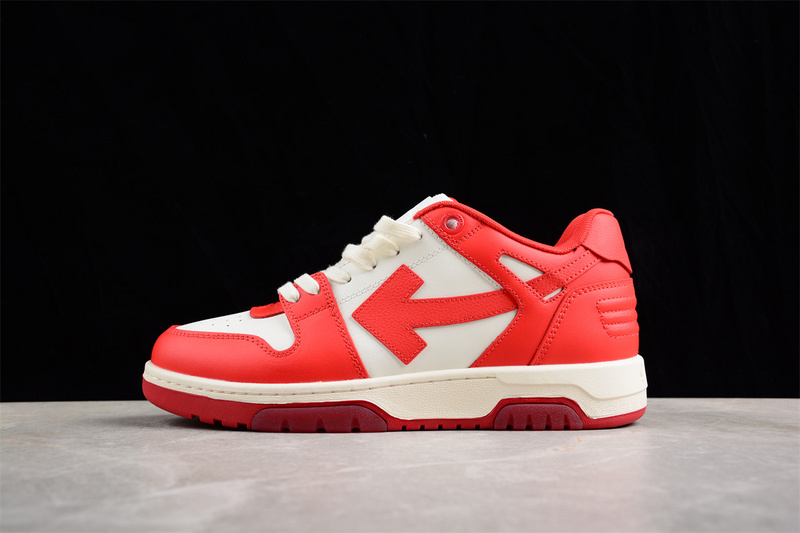 OFF-WHITE Out Of Office leather sneakers
