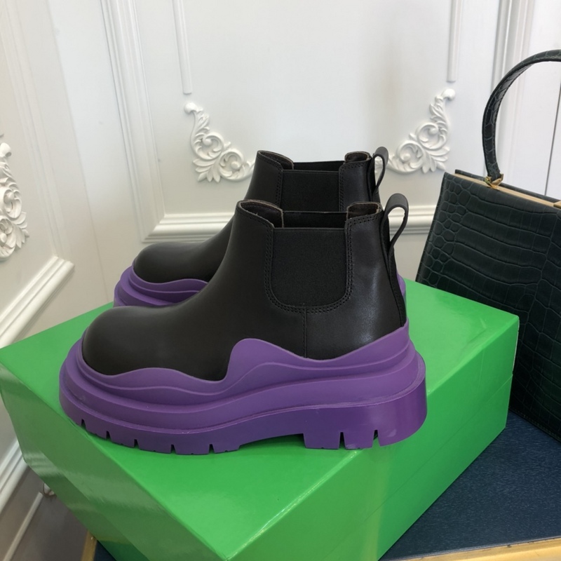 b0tte*a Ven*ta tire leather ankle boots