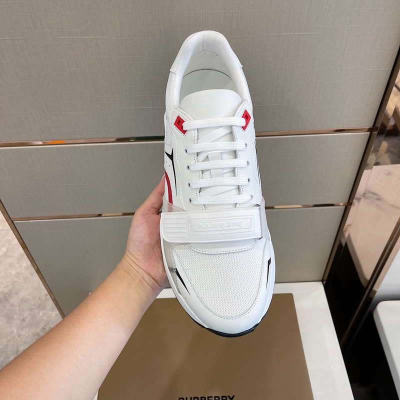 Burberry Vintage Check, Leather and Mesh Sneakers