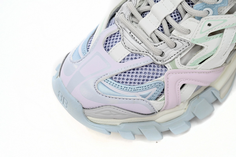 Balenciaga Track 2 Sneaker Military Black Pale White Purple 568615 W2GN3 9045