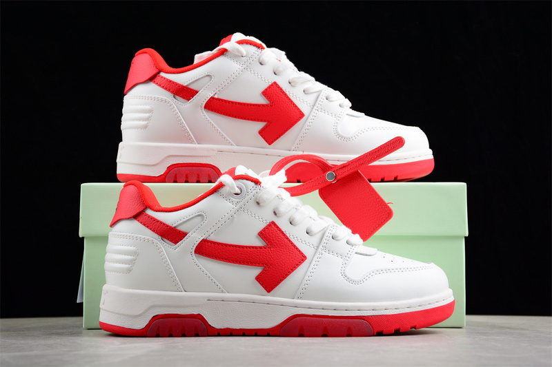 OFF-WHITE Out Of Office leather sneakers