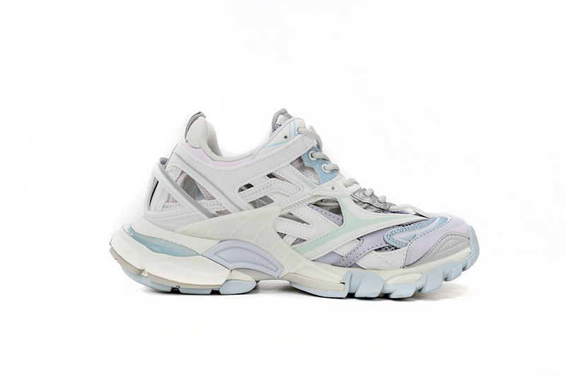 Balenciaga Track 2 Sneaker Military Black Pale White Purple 568615 W2GN3 9045
