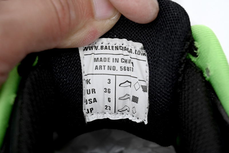 Balenciaga Track 2 Sneaker Black Green  568614 W2GN3 1086