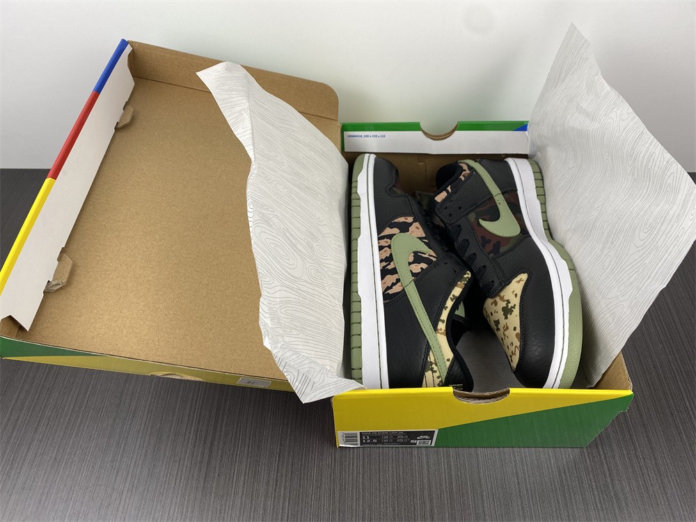 Nike Dunk Low Crazy Camo shoes DH0957-001