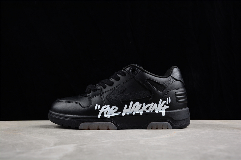 OFF-WHITE Out Of Office leather sneakers