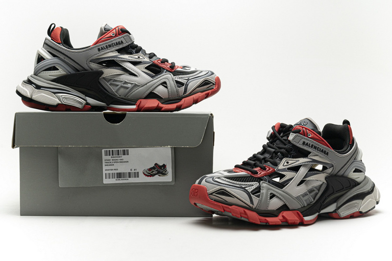 Balenciaga Track 2 Sneaker Grey Red  570391 W2GN3 1003
