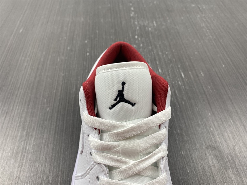 Air Jordan 1 Low GS "White/Red" 553560-164