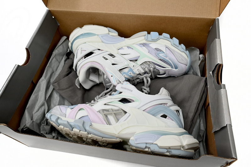 Balenciaga Track 2 Sneaker Military Black Pale White Purple 568615 W2GN3 9045