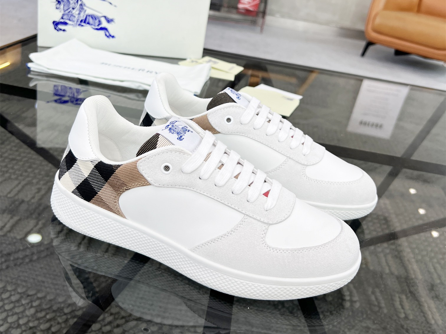 Burberry Check Terrace Sneakers