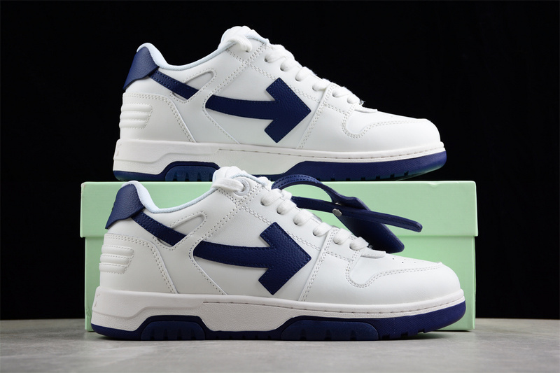 OFF-WHITE Out Of Office leather sneakers
