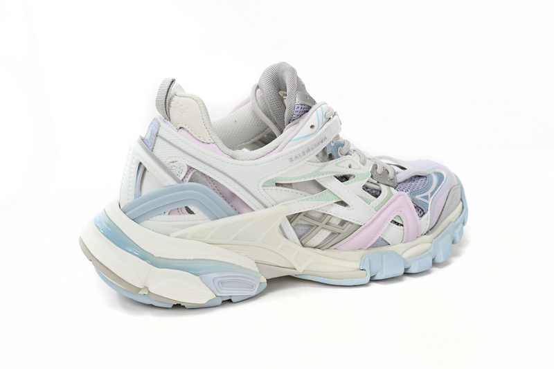 Balenciaga Track 2 Sneaker Military Black Pale White Purple 568615 W2GN3 9045