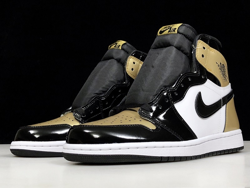 Air Jordan 1 Retro High NRG Patent Gold Toe 861428-007