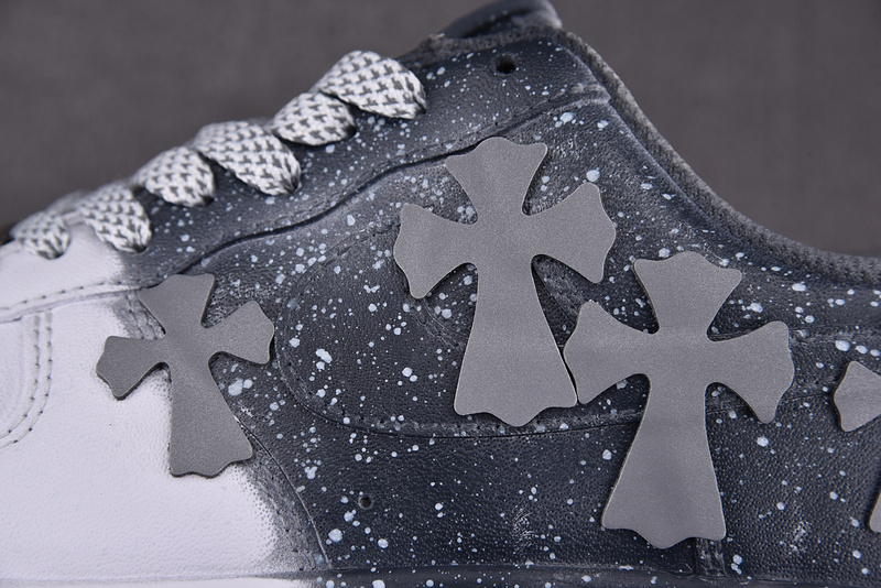 Ch*0me He**ts x nike air force 1 low 07 white/grey/black cw2288 111