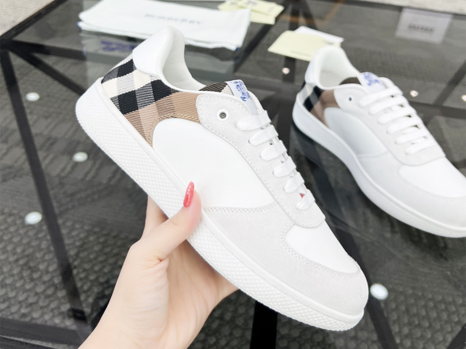 Burberry Check Terrace Sneakers