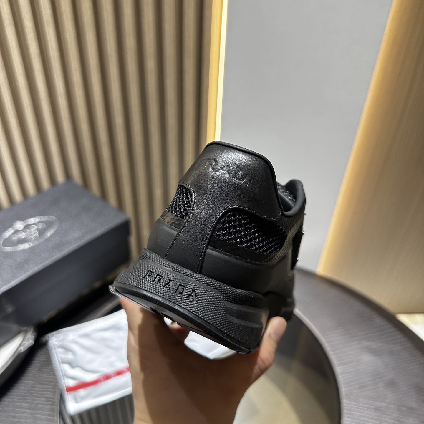 Prada Leather Sneakers