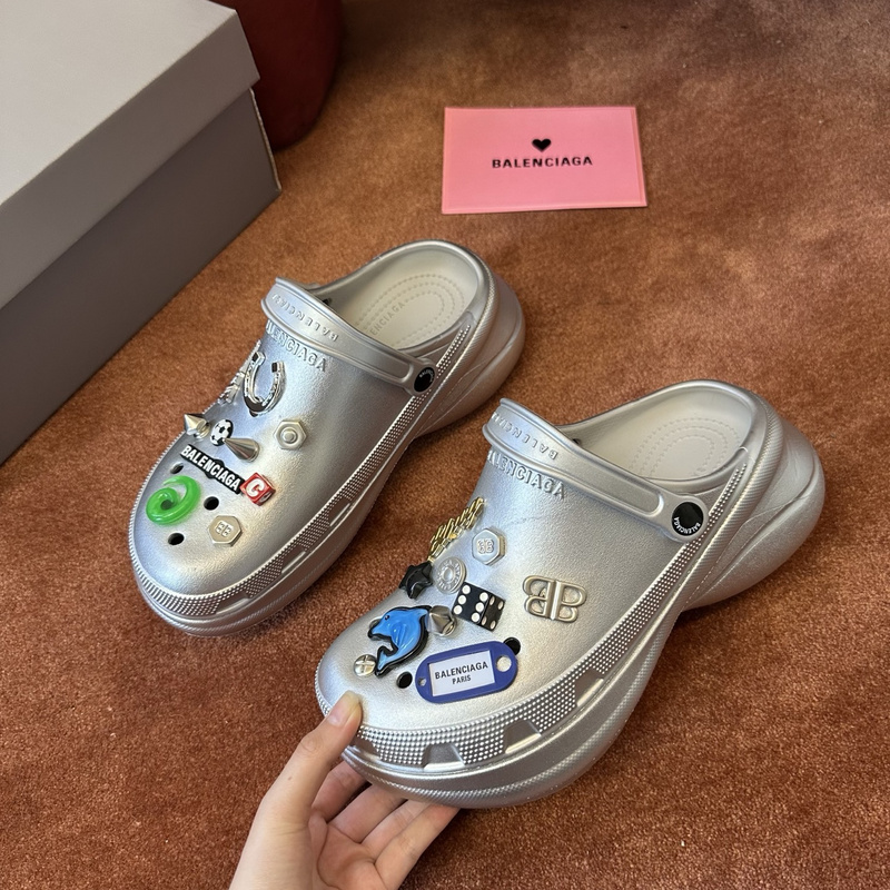 Balenciaga x Crocs Mule Black Multicolor Jibbitz