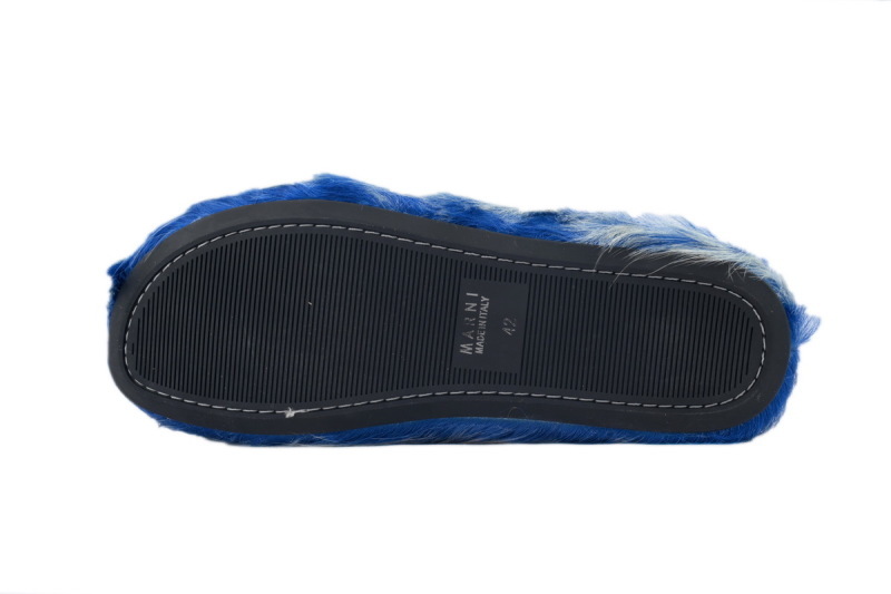MARNI Fussbett Tie Dye white Blue Slipper